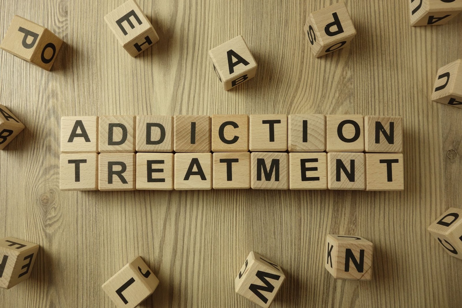 Image of various addiction treatments including TMS therapy.