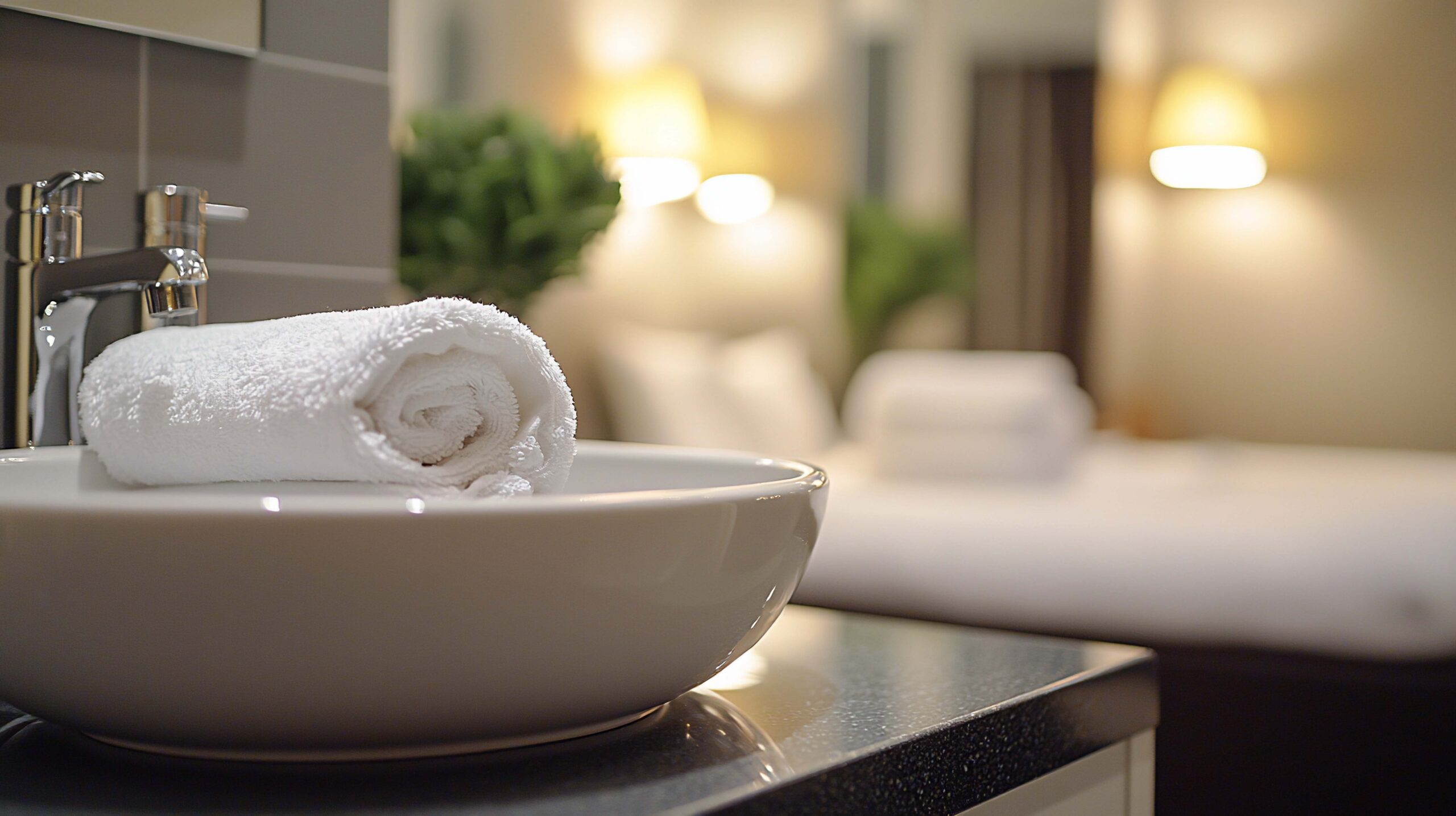 Rear view of a person looking pensively out a window.