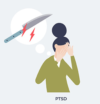 A woman with her hands on her face, expressing emotions or distress.